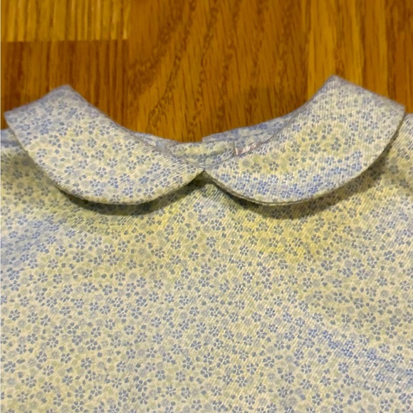 Sophie Dess Long Sleeve Light Blue Floral Print Shirt - Size 1mo - 58 cm - NWT - Picture 2 of 7